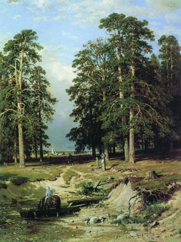 Holy Spring Near Elabuga 1886 by Ivan Shishkin | Oil Painting Reproduction