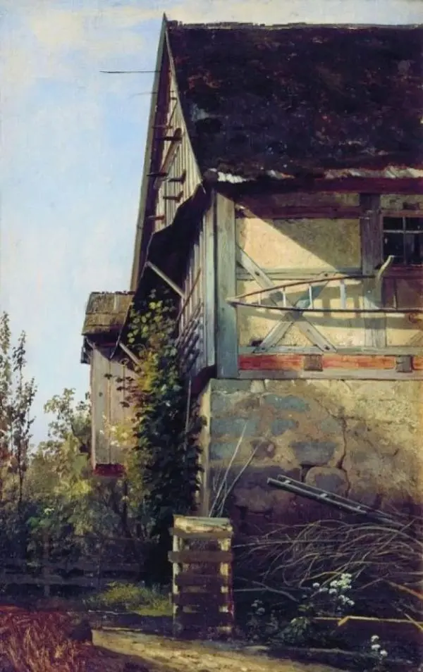 House in Dusseldorf 1865 By Ivan Shishkin