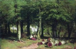 In the Grove 1869 By Ivan Shishkin