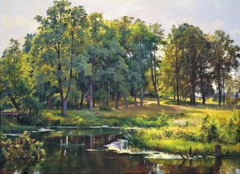 In the Park 1897 by Ivan Shishkin | Oil Painting Reproduction