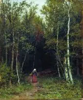 Landscape with Figure 1872 By Ivan Shishkin