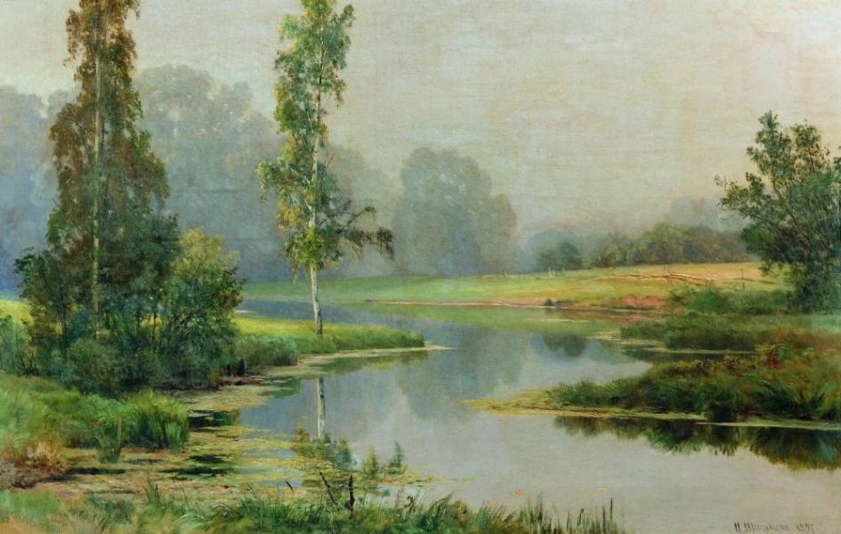 Misty Morning 1897 by Ivan Shishkin | Oil Painting Reproduction