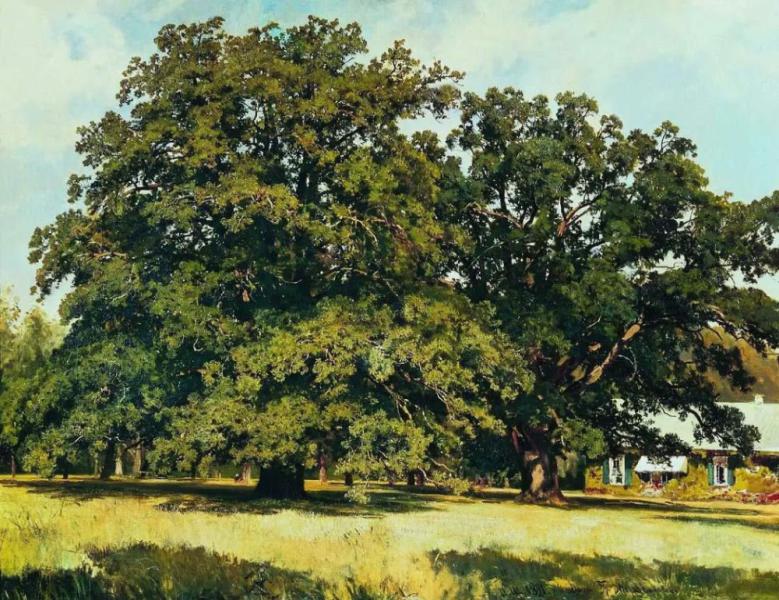 Mordvinova Oaks 1891 by Ivan Shishkin | Oil Painting Reproduction