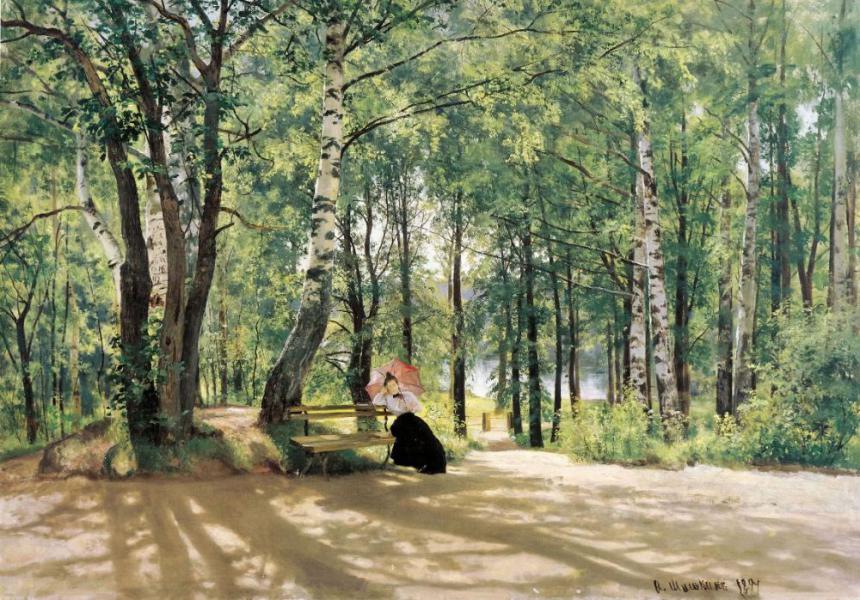 Near the Cottages 1894 by Ivan Shishkin | Oil Painting Reproduction