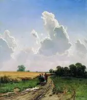 Noon the Surroundings of Moscow Brattsevo By Ivan Shishkin