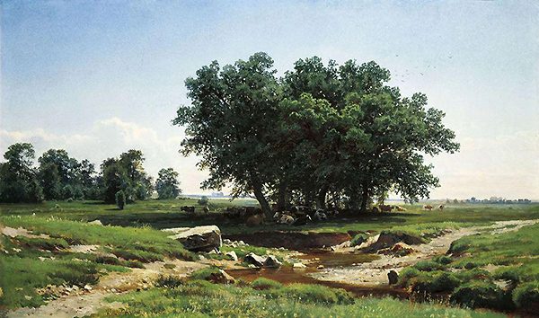 Oaks 1886 by Ivan Shishkin | Oil Painting Reproduction