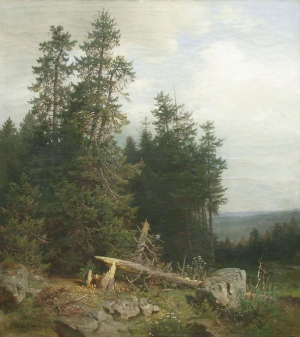 On the Edge of the Forest by Ivan Shishkin | Oil Painting Reproduction