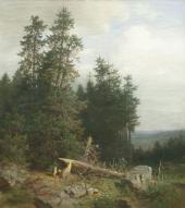 On the Edge of the Forest By Ivan Shishkin