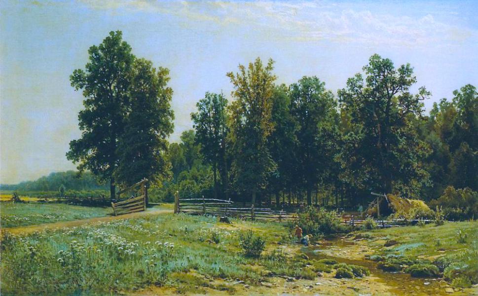 On the Outskirts of Oak Forest 1882 | Oil Painting Reproduction