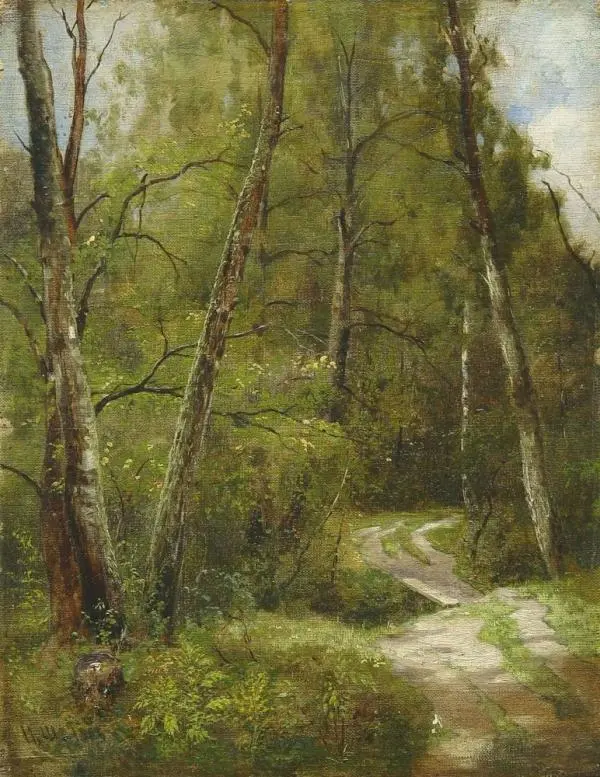 Path in the Woods 1886 By Ivan Shishkin