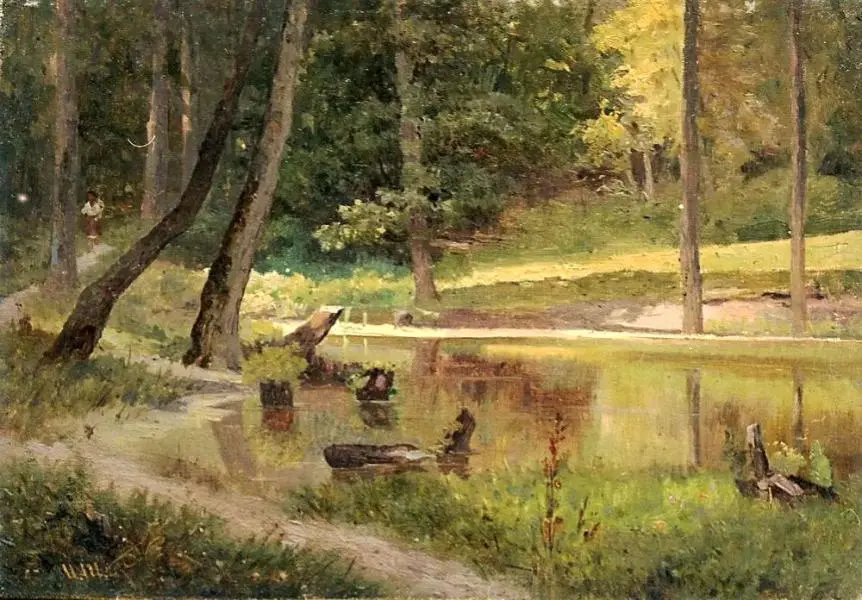 Pond By Ivan Shishkin