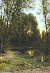 River Creek in the Woods 1890 By Ivan Shishkin