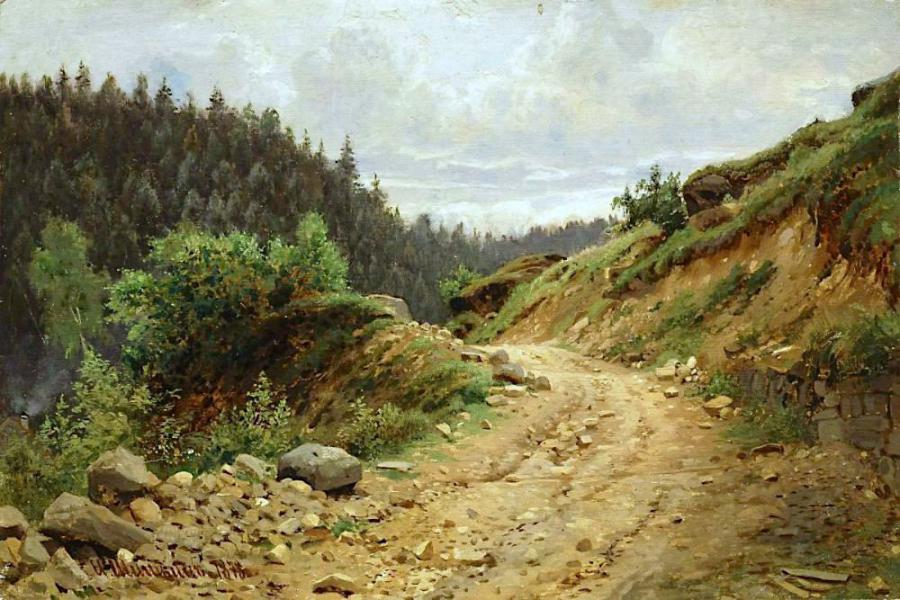 Road 1878 by Ivan Shishkin | Oil Painting Reproduction