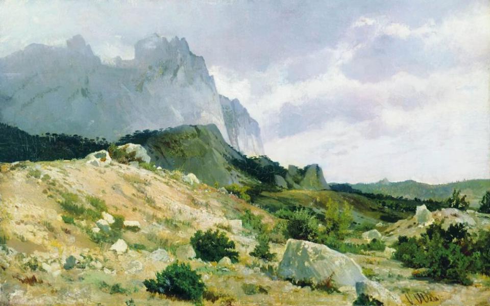 Rocky Shore 1879 by Ivan Shishkin | Oil Painting Reproduction