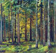Spruce Forest By Ivan Shishkin