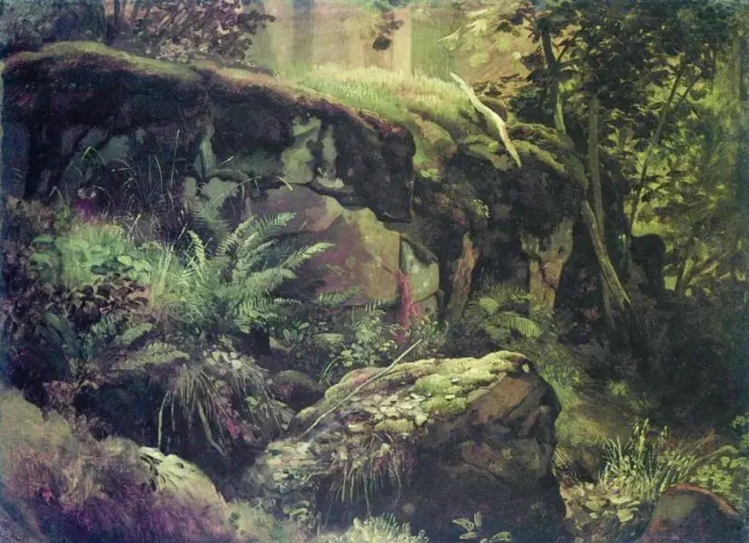 Stones in the Woods Balaam 1850 By Ivan Shishkin