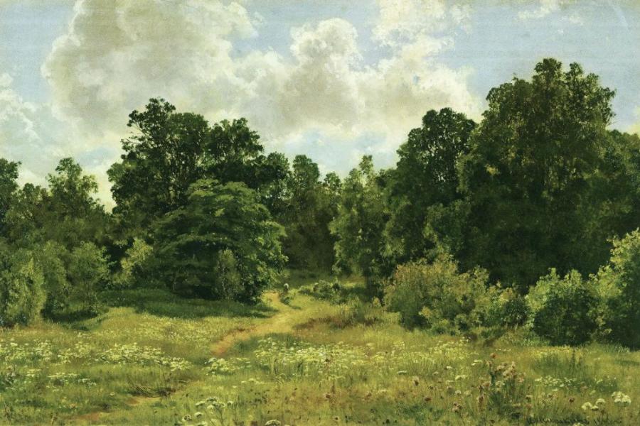 The Edge of a Deciduous Forest 1895 | Oil Painting Reproduction