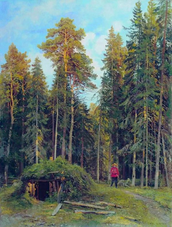 The Evening 1892 by Ivan Shishkin | Oil Painting Reproduction