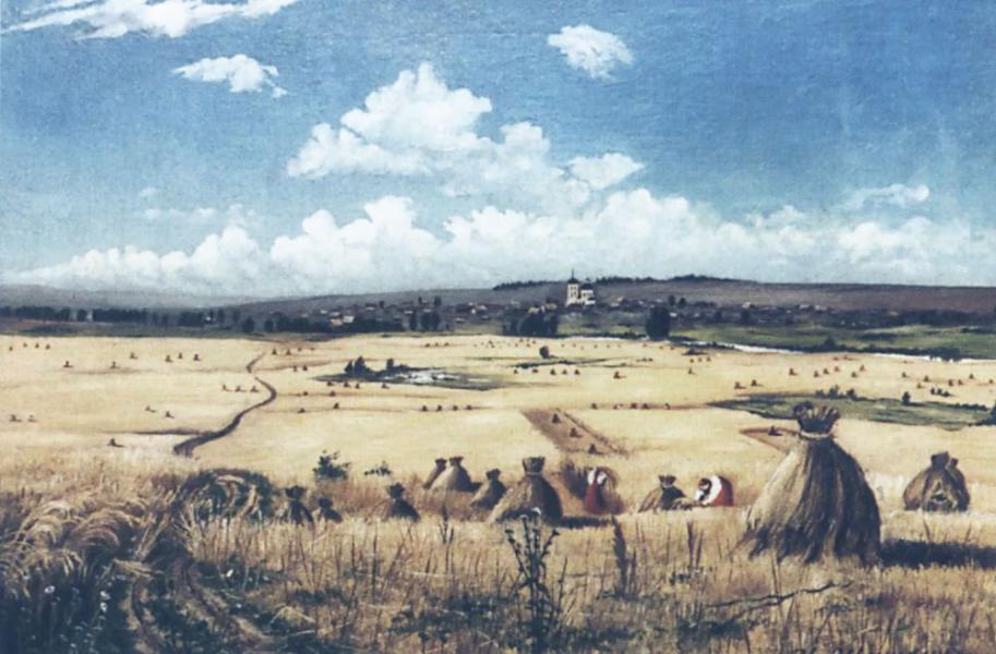 The Harvest 1850 by Ivan Shishkin | Oil Painting Reproduction