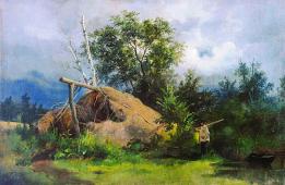 The Hut 1861 By Ivan Shishkin