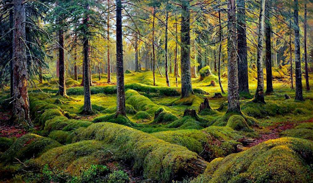 The Old Kecks Forest Cemetery by Ivan Shishkin | Oil Painting Reproduction