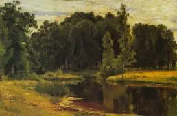 The Pond in the Old Park 1879 By Ivan Shishkin