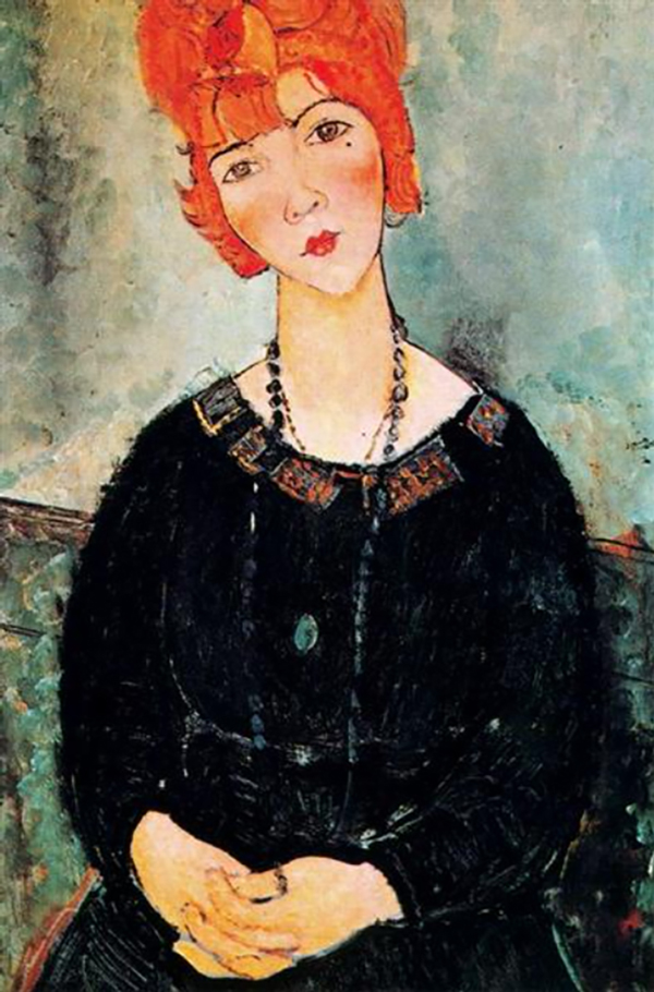 Woman with Necklace 1917 by Amedeo Modigliani | Oil Painting Reproduction