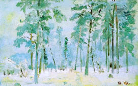 The Woods in Frost 1890 By Ivan Shishkin