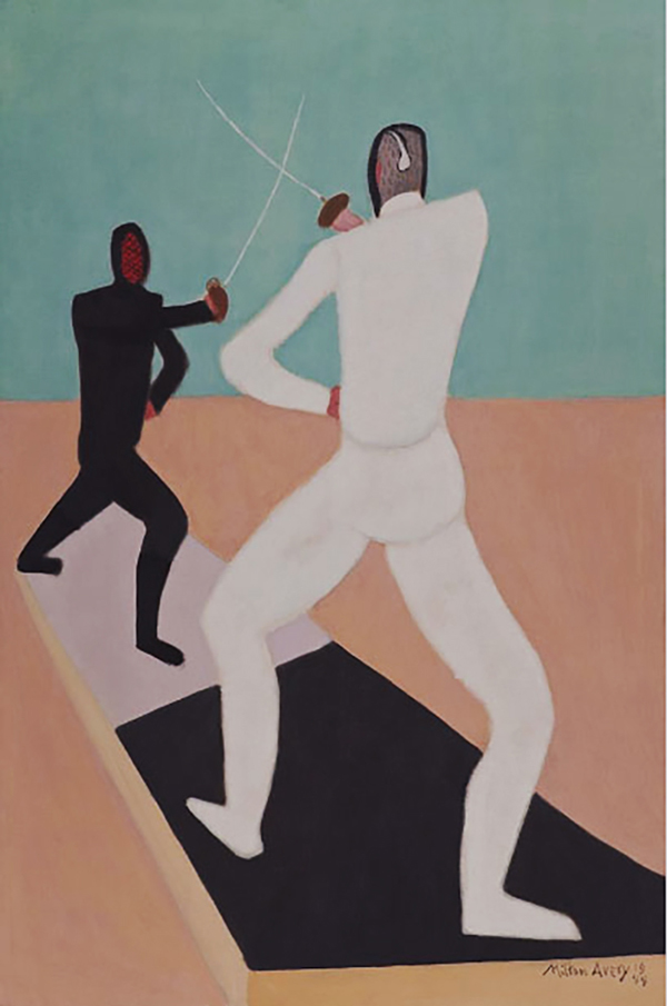 The Fencers 1944 by Milton Avery | Oil Painting Reproduction