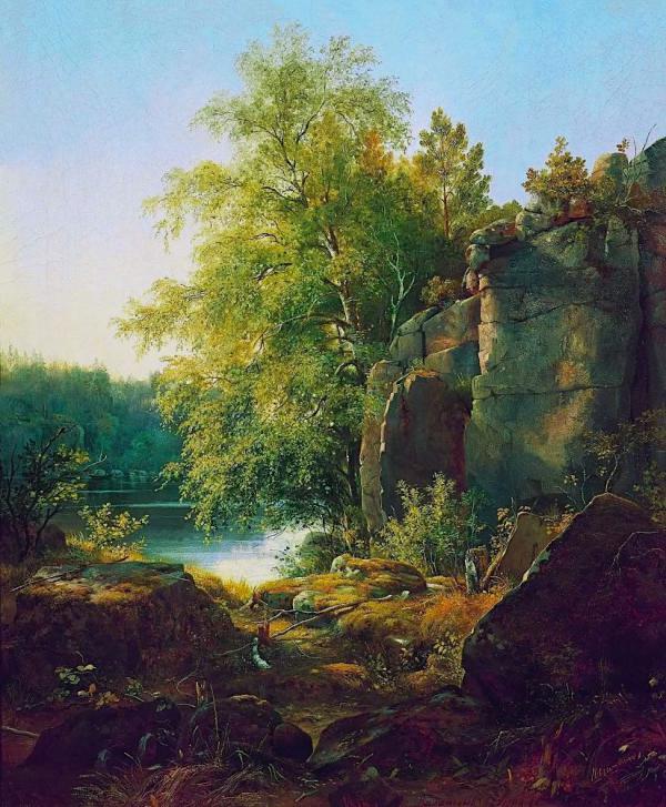 View on the Island Valaam 1858 | Oil Painting Reproduction