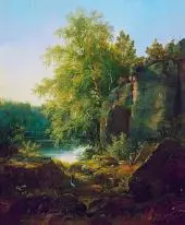 View on the Island Valaam 1858 By Ivan Shishkin