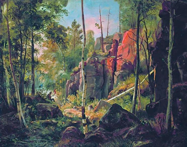 View on the Island Valaam 1860 | Oil Painting Reproduction