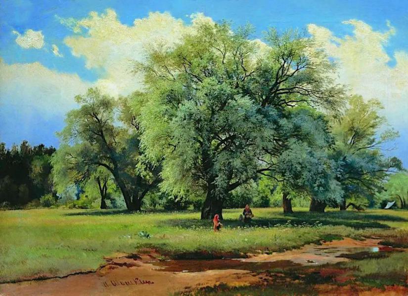 Willow Illuminated by the Sun 1870 | Oil Painting Reproduction