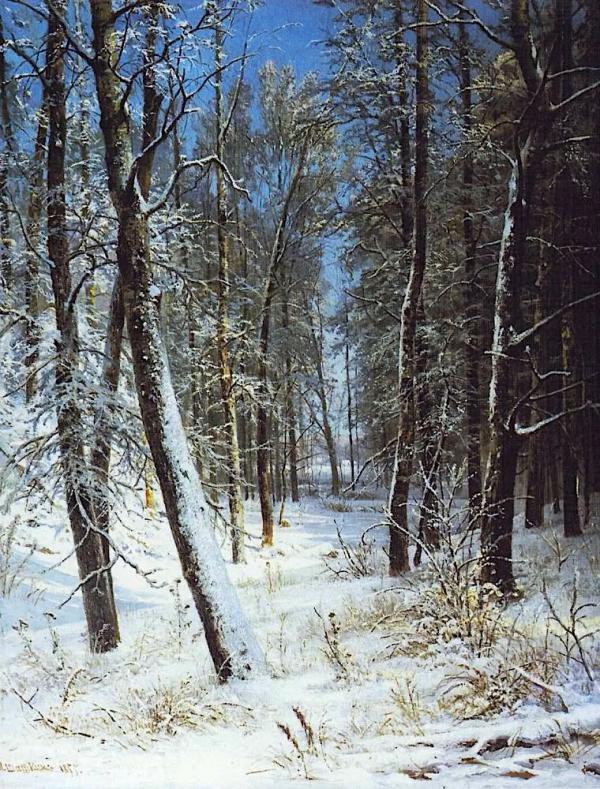Winter in the Woods Frost 1877 | Oil Painting Reproduction