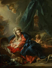 Madonna and Child By Francois Boucher