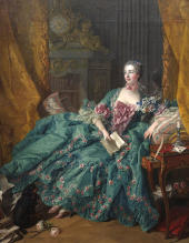 Portrait of Madame de Pompadour 1756 By Francois Boucher