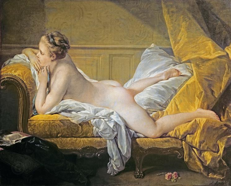 Reclining Nude by Francois Boucher | Oil Painting Reproduction