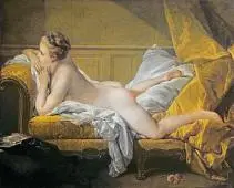 Reclining Nude By Francois Boucher
