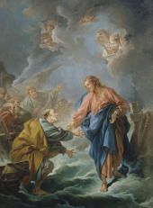 Saint Peter Invited to Walk on The Water By Francois Boucher