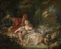 Shepherd and Shepherdess By Francois Boucher