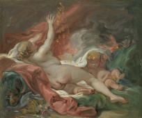 Study for Danae and The Shower of Gold By Francois Boucher
