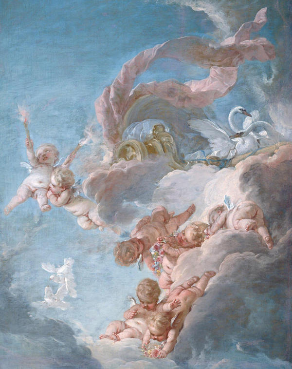 The Car of Venus by Francois Boucher | Oil Painting Reproduction