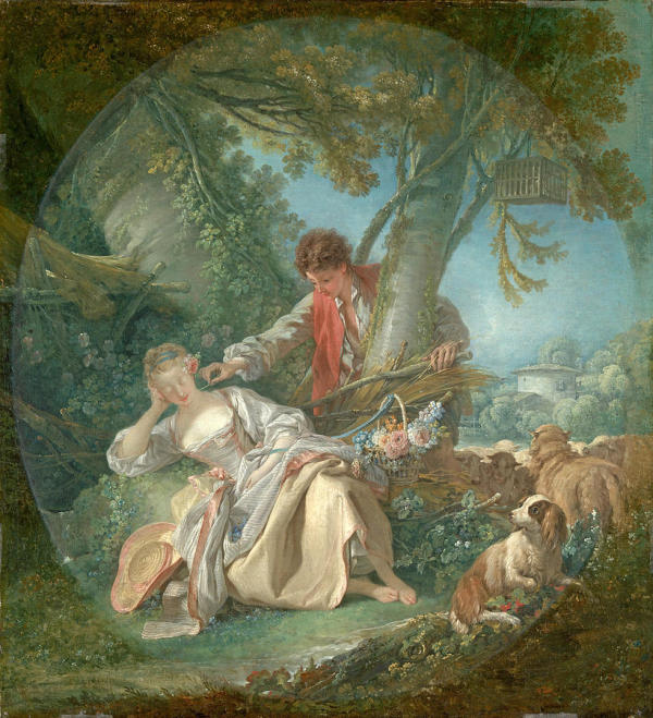 The Interrupted Sleep by Francois Boucher | Oil Painting Reproduction
