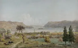 Along the Hudson Newburgh New York 1891 By Jasper Francis Cropsey
