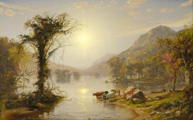 Autumn on Greenwood Lake 1861 By Jasper Francis Cropsey