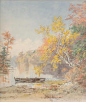 Autumn on the Lake 1892 By Jasper Francis Cropsey
