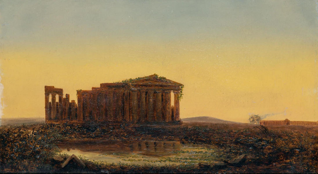 Ruins at Paestum 1856 | Oil Painting Reproduction