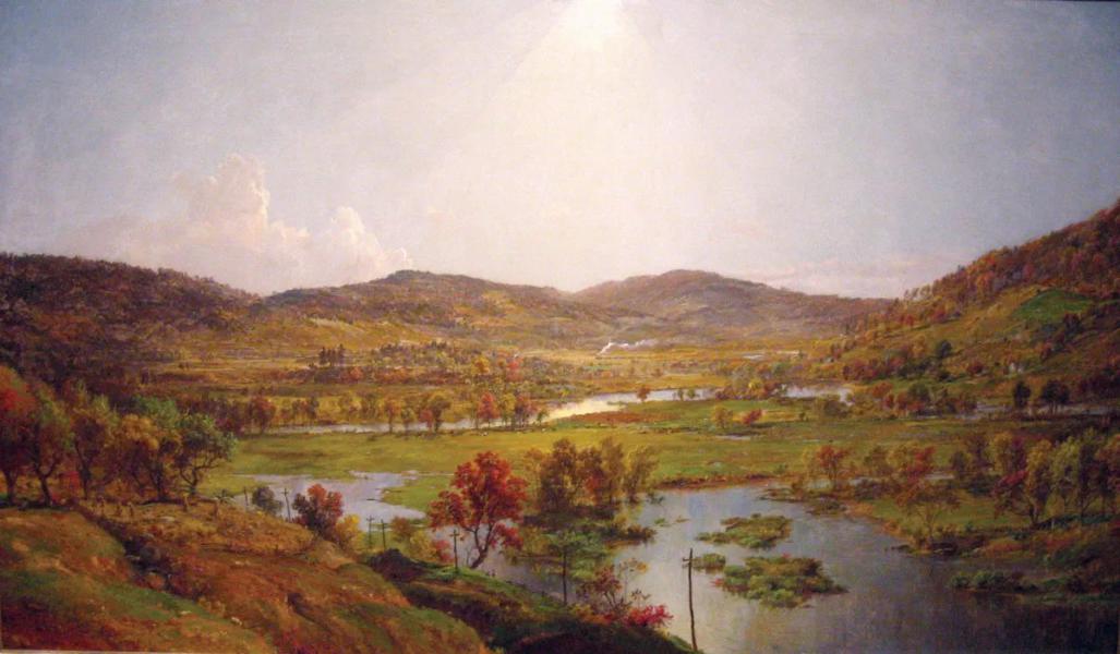 Sidney Plains with the Union of the Susquehanna and Unadilla Rivers 1874 | Oil Painting Reproduction
