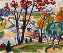 Landscape Bridge Huntingdon Valley By Henry Lyman Sayen