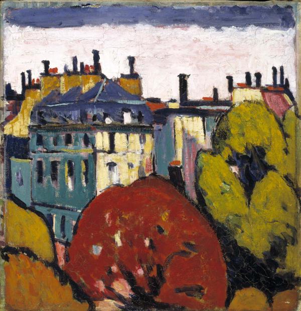 Landscape Paris 1968 by Henry Lyman Sayen | Oil Painting Reproduction